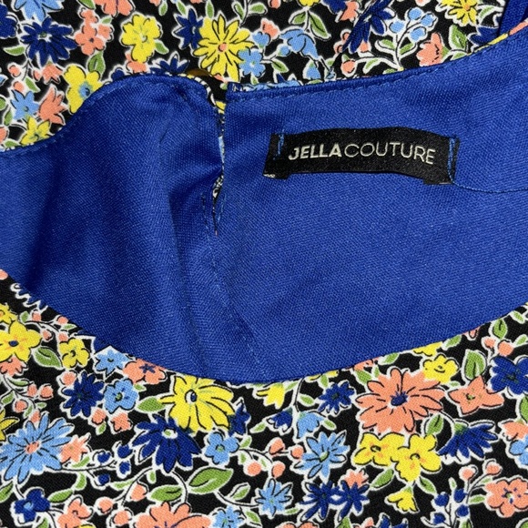 Blue Floral Jella Couture Dress - Small - Picture 4 of 5